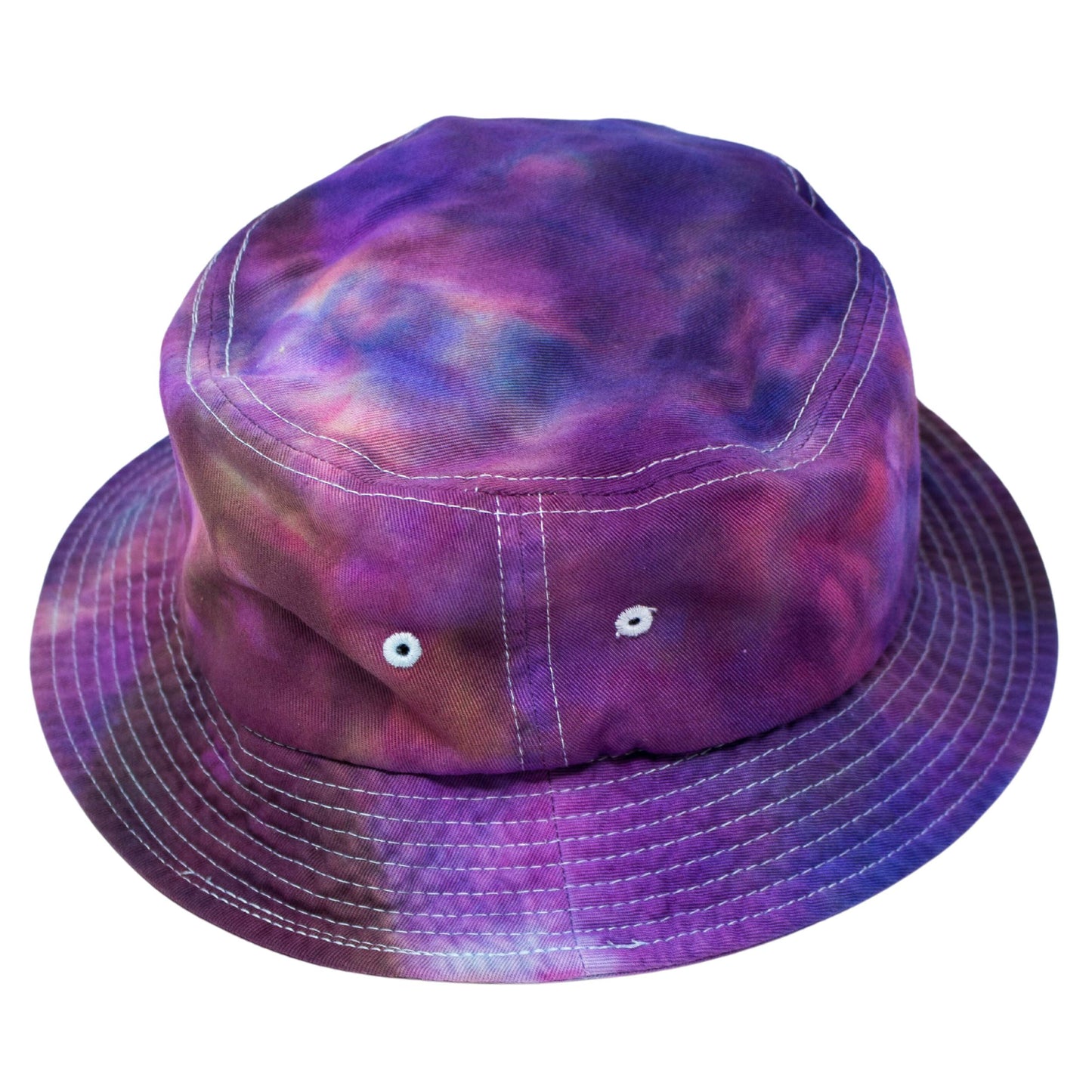 Hand-Dyed Cotton Tie-Dye Bucket Hat - Unique Summer Festival Accessory